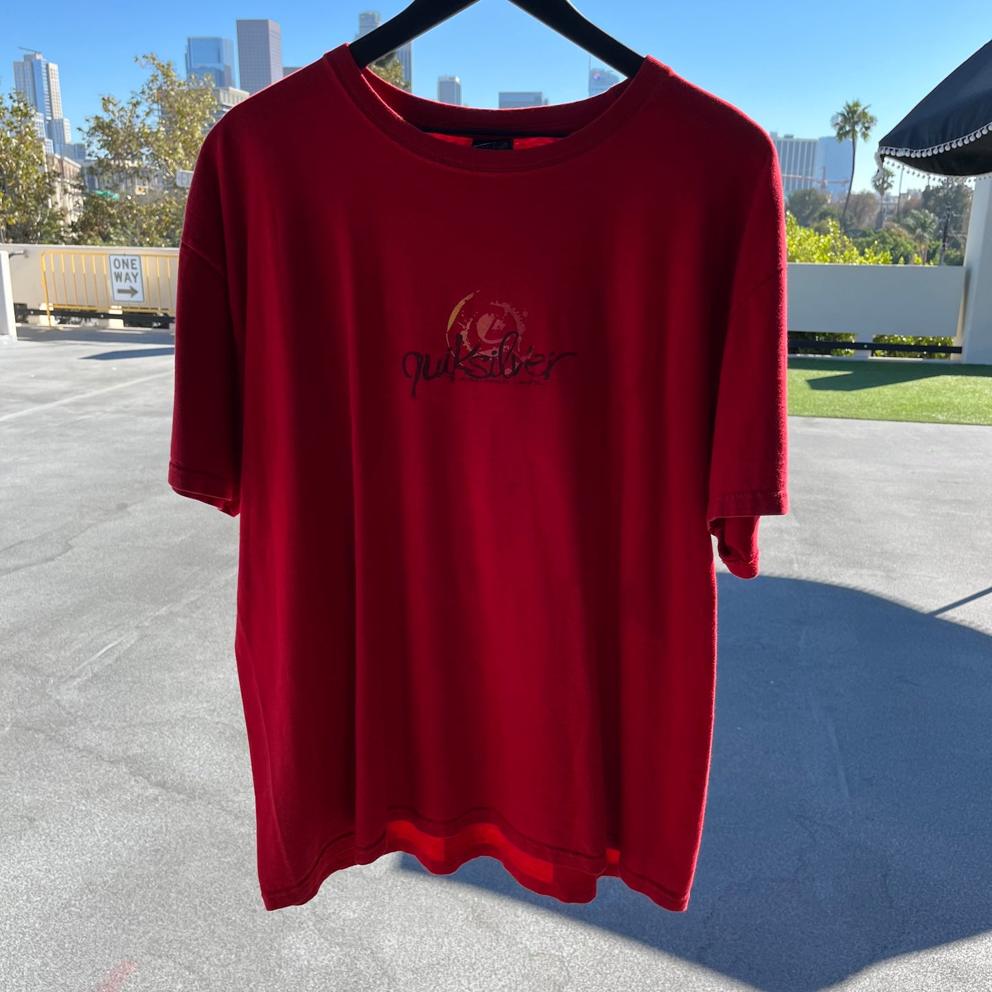 Y2K Quicksilver Red Tee Size XL