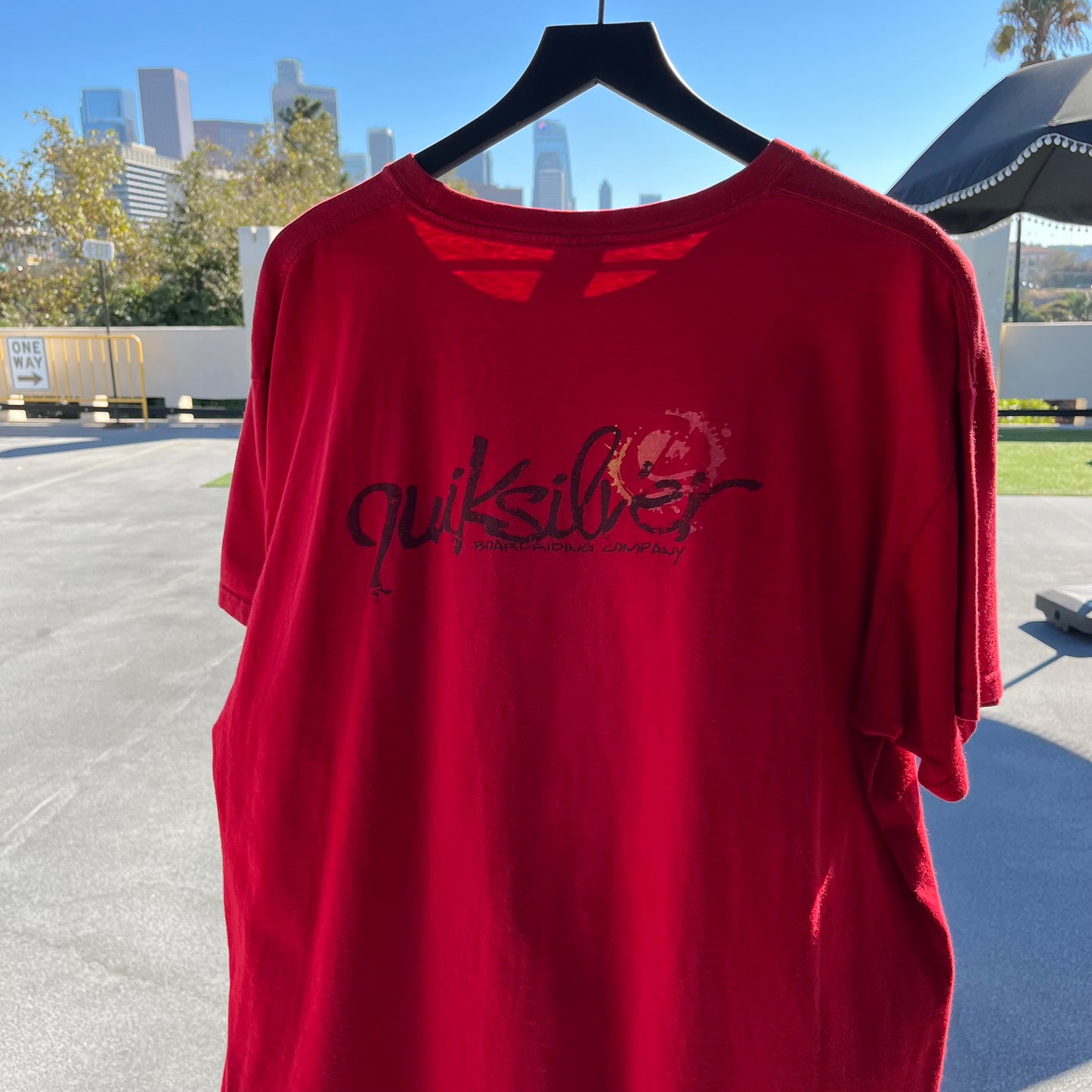 Y2K Quicksilver Red Tee Size XL